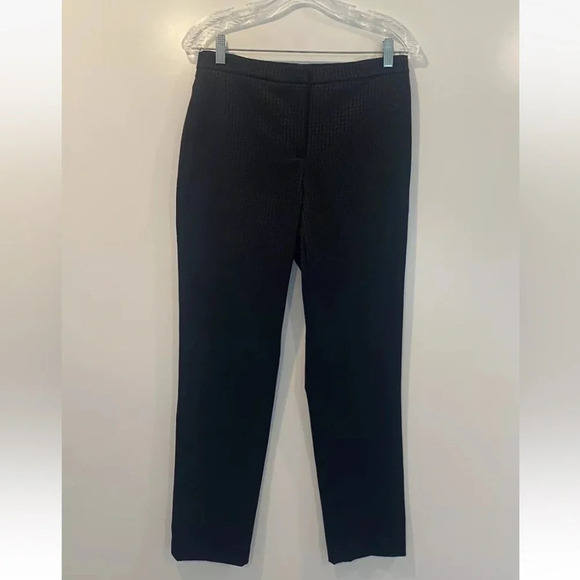 Theory Women's Knit Houndstooth Print Tailored Trousers Career Size 4 (1319) - Picture 1 of 3